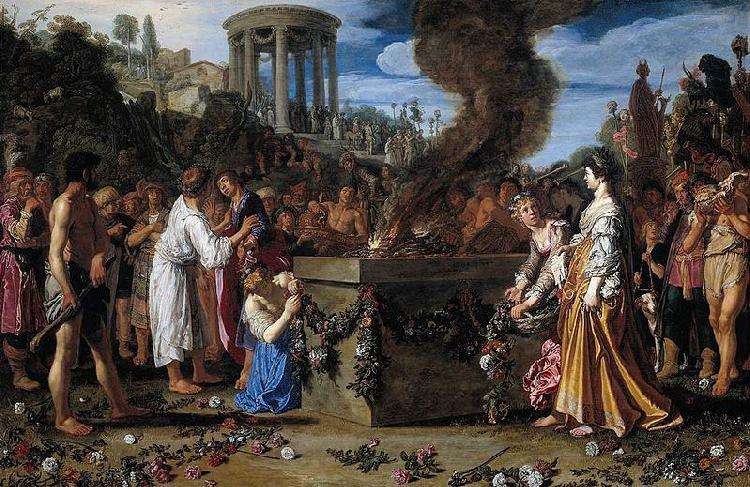 Pieter Lastman Orestes and Pylades Disputing at the Altar.